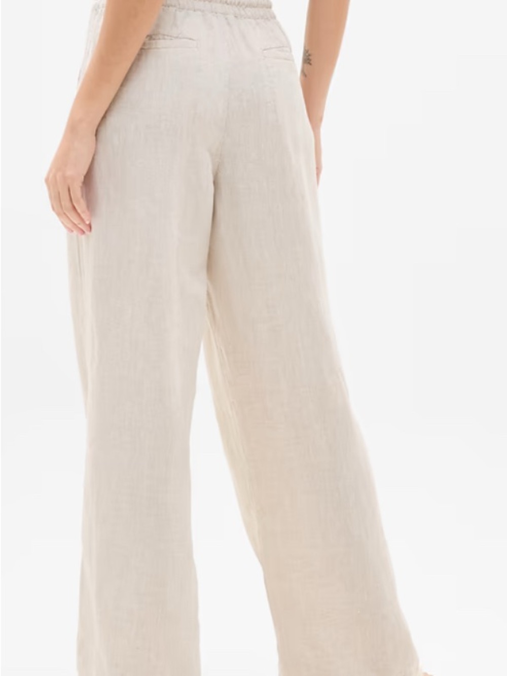 Athleta Retreat Linen High Rise Wide Leg Pant - Picture 2 of 10